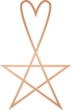 Heart Star - 5-sided star with heart shape at the top
